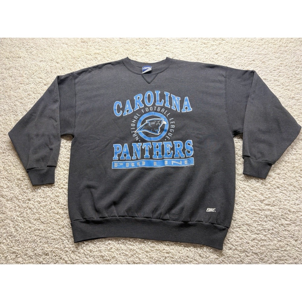 Vintage Bike Pro Line Carolina Panthers Crewneck Sweatshirt  Mens 2XL XXL